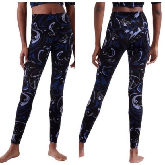 NWT Athleta Elation Velvet Tight Leggings Agate Paisley Size XXS $109 - Picture 1 of 1